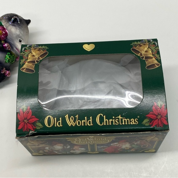 Old World Christmas Blossom Opossum Glass Blown Christmas Tree Ornament Fun - Picture 11 of 14